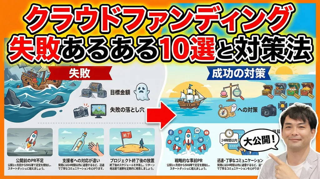 クラウドファンディング失敗あるある10選と対策法