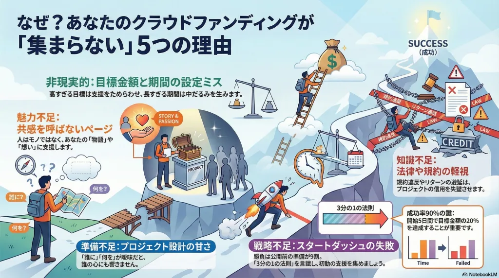 「集まらない」を解消!クラウドファンディング失敗の原因